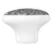 Harmony and Balance Silver Yin Yang Keramische Knop (Zijkant)