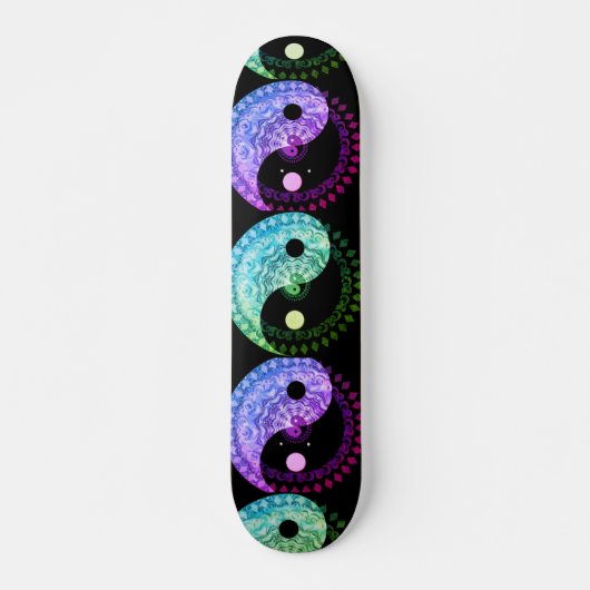 Harmony and Balance Yin Yang Mandala Symbol Persoonlijk Skateboard (Voorkant)