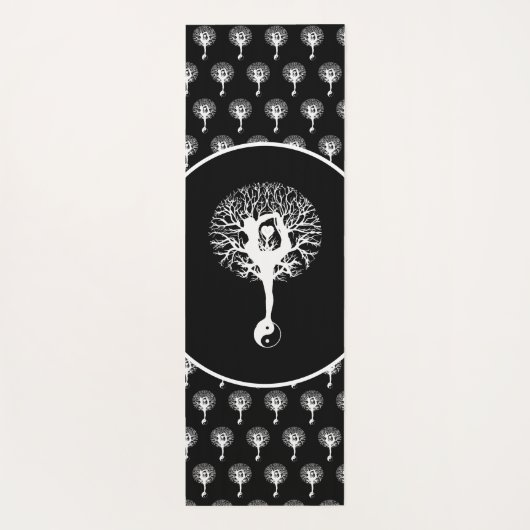 Harmony & Balance Yin Yang Boom van het Leven Yogamat (Achterkant)