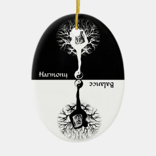 Harmony & Balance Yoga Yin Yang Keramisch Ornament