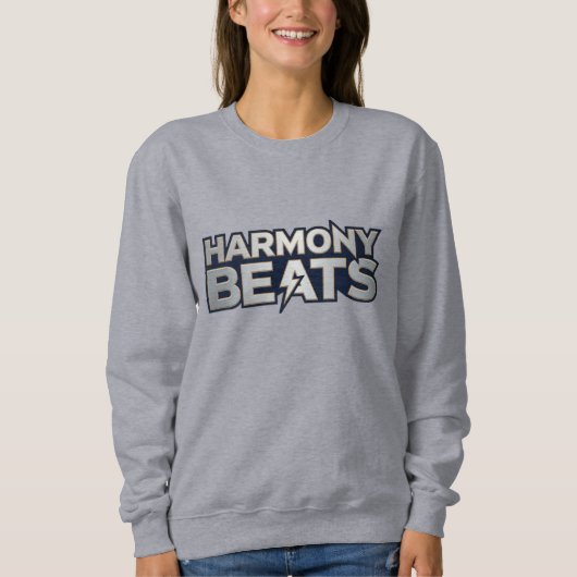 Harmony Beats – Muziek Vibe Tekst Kunst Trui (Voorkant)