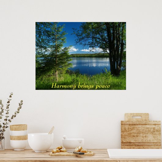 Harmony brengt vrede poster (Keuken)