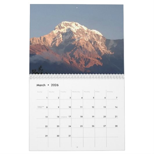 Harmony Calendar – Customized with Nature & Peace Kalender (Mar 2026)