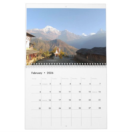 Harmony Calendar – Customized with Nature & Peace Kalender (Feb 2026)