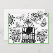 Harmony Coloring Briefkaart (Voorkant / Achterkant)