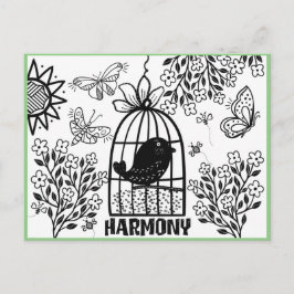 Harmony Coloring Briefkaart