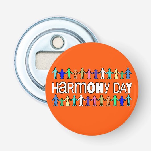 Harmony Day Australia  Button Flesopener (Voorkant)