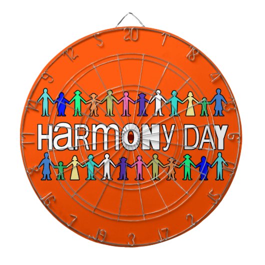 Harmony Day Australia Dartbord (Voorkant)