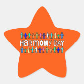 Harmony Day Australia  Ster Sticker (Voorkant)