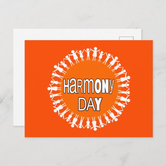 Harmony day, Australië Briefkaart (Voorkant / Achterkant)