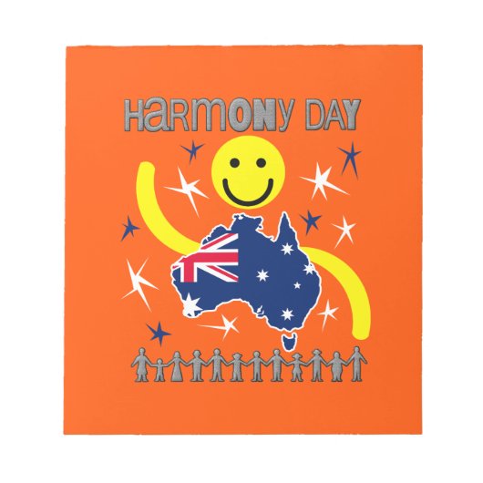 Harmony Day Australië Notitieblok (Voorkant)