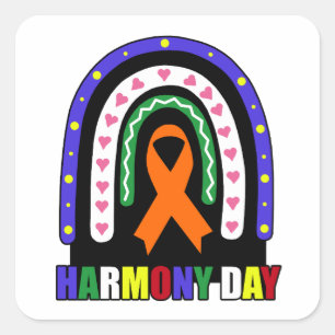 Harmony Day Australië Vierkante Sticker