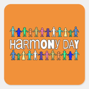Harmony Day Australië Vierkante Sticker