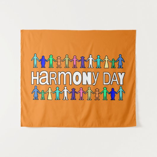 Harmony Day Australië Wandkleed (Voorkant (horizontaal))