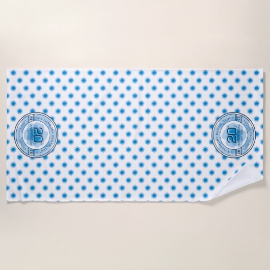 Harmony Dental 20e verjaardag badhanddoek (Voorkant)