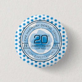 Harmony Dental 20e verjaardag knop Ronde Button 3,2 Cm