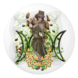 Harmony driedubbel design keramische knop