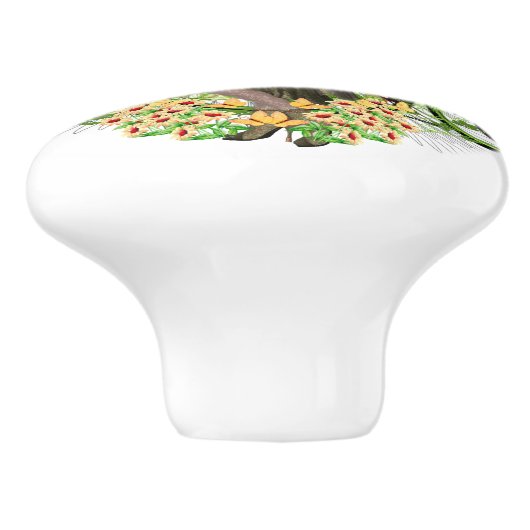 Harmony driedubbel design keramische knop (Zijkant)