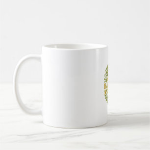 Harmony – Elegante Groen & Goud Natuur-Inspiratie Koffiemok