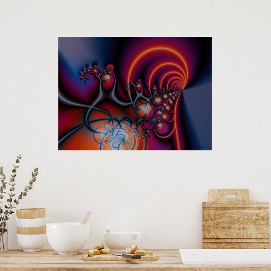 Harmony Fractal Poster (Keuken)