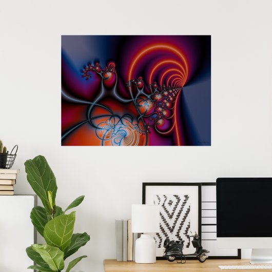 Harmony Fractal Poster (Thuiskantoor)