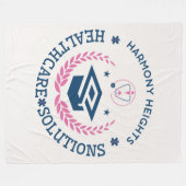 Harmony Heights Healthcare Solutions Company Logo Fleece Deken (Voorkant (Horizontaal))