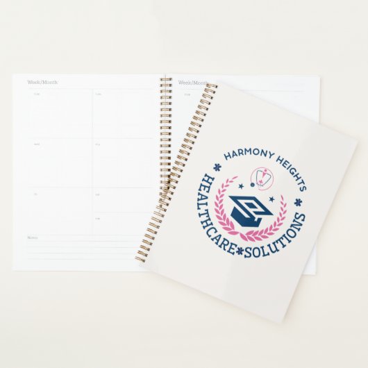 Harmony Heights Healthcare Solutions Company Logo Planner (Display)