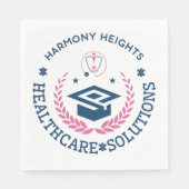 Harmony Heights Healthcare Solutions Company Logo Servet (Voorkant)