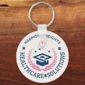 Harmony Heights Healthcare Solutions Company Logo Sleutelhanger (Achterkant)
