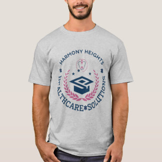 Harmony Heights Healthcare Solutions Company Logo T-shirt