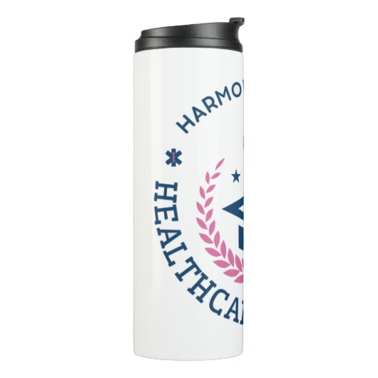 Harmony Heights Healthcare Solutions Company Logo Thermosbeker (Gedraaid links)