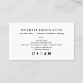 Harmony Horizon Life Coach, therapeut, meditatie Visitekaartje (Achterkant)