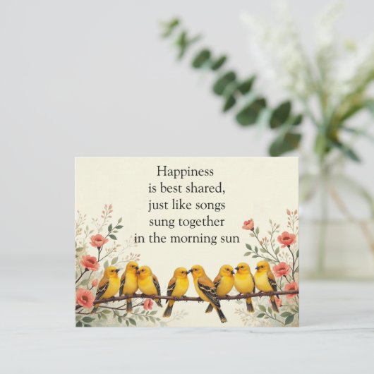 Harmony in Bloom Briefkaart (Staand voorkant)