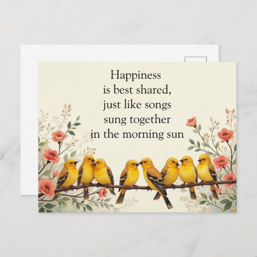 Harmony in Bloom Briefkaart (Voorkant / Achterkant)