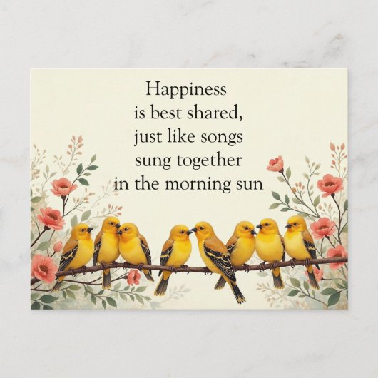 Harmony in Bloom Briefkaart (Voorkant)