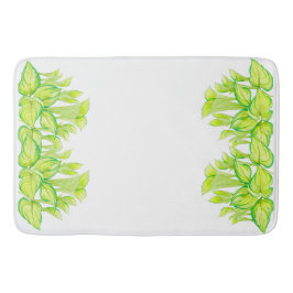 'Harmony in Green' op een badmat