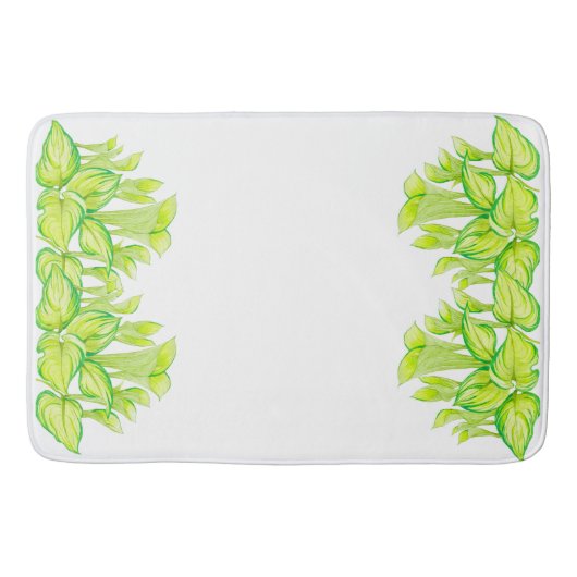 'Harmony in Green' op een badmat (Voorkant)