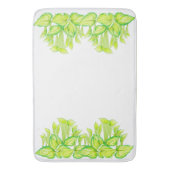 'Harmony in Green' op een badmat (Voorkant Verticaal)