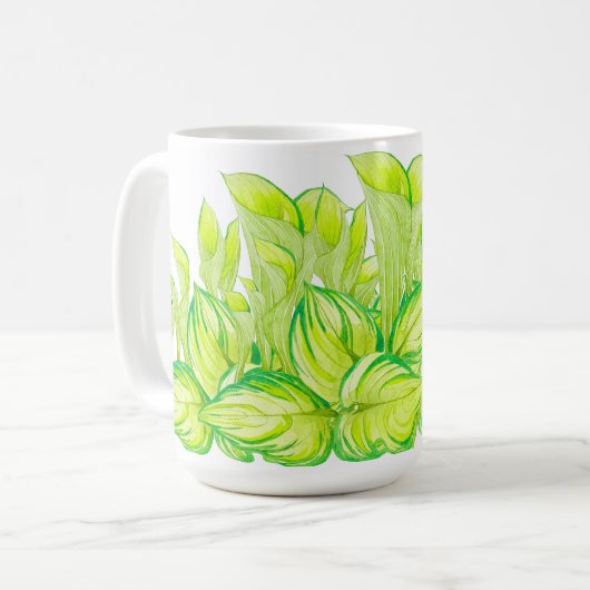 'Harmony in Green' op een Classic Mok (Voorkant links)