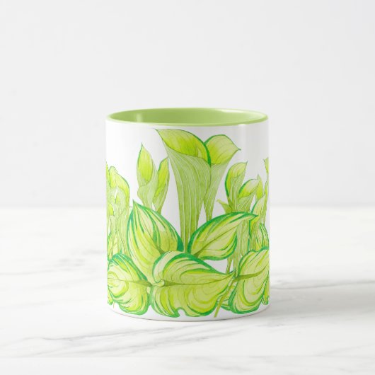 'Harmony in Green' op een Combo-Mok Mok (Midden)