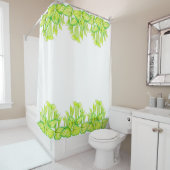 'Harmony in Green' op een douchegordijn (In situ)