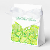 'Harmony in Green' op een Favor Box Bedankdoosjes (Voorkant Zijde)