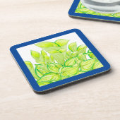 'Harmony in Green' op een Onderzetter Set (Linkerzijde)