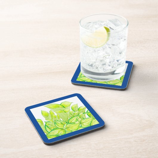 'Harmony in Green' op een Onderzetter Set (Rechterzijde)