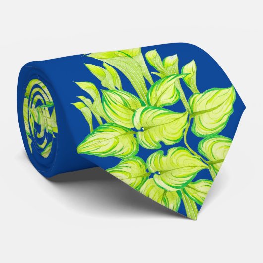 'Harmony in Green' op een Stropdas (Opgerold)