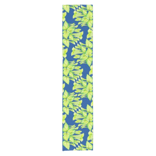 'Harmony in Green' op een Table Runner Korte Tafelloper (Voorkant)