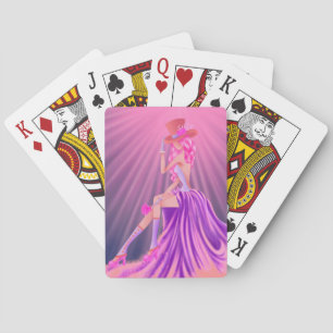 "Harmony in Stardust" Een glamoureuze Steampunk Qu Pokerkaarten