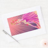 "Harmony in Stardust" Een glamoureuze Steampunk Qu Rechthoekige Sticker (Envelop)