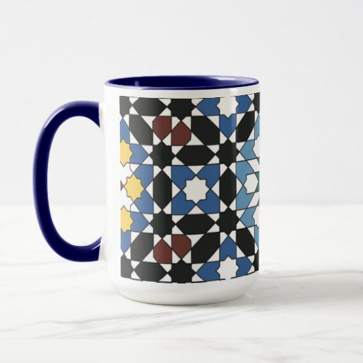 Harmony in Tiles – Moroccan Geometric Mug Mok (Links)