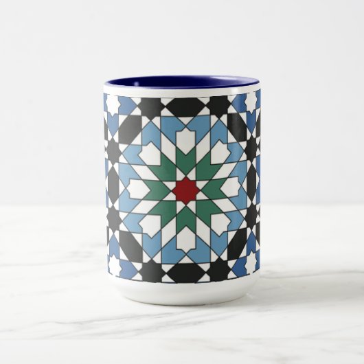 Harmony in Tiles – Moroccan Geometric Mug Mok (Midden)